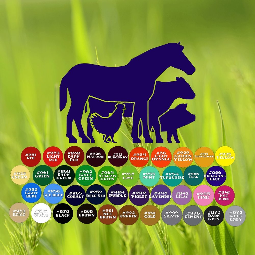 7-9" FARM ANIMAL VINYL DECAL